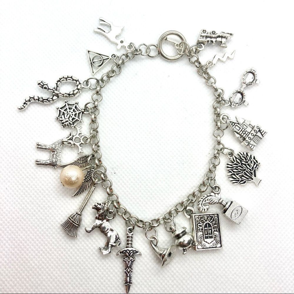 SILVER Harry Potter Charm Bracelet - Picture 2 of 11